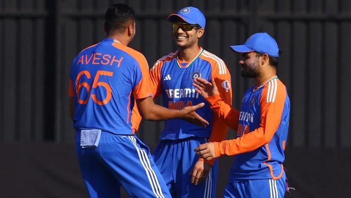 आवेश खान शुभमन गिल रिंकू सिंग इंड विरुद्ध झिम मालिका