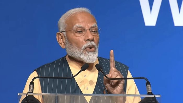 ऑस्ट्रियाची राजधानी व्हिएन्ना येथे भारतीयांना संबोधित करताना पंतप्रधान मोदी