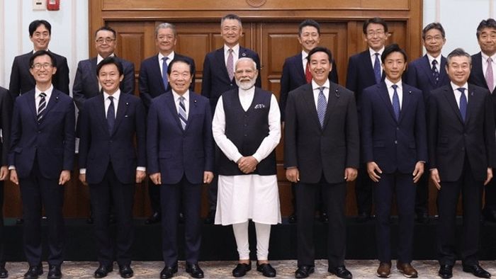 पंतप्रधान मोदींनी जपानी शिष्टमंडळाची भेट घेतली (फोटो- X@narendramodi)