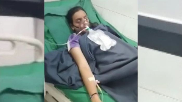 વિદ્યાર્થિની હોસ્પિટલમાં દાખલ.