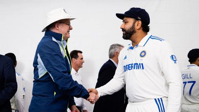 रोहित शर्मा आणि ऑस्ट्रेलियाचे पंतप्रधान अँथनी अल्बानीज