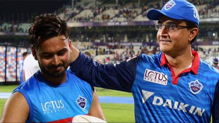 ঋষভ পন্ত ও সৌরভ গঙ্গোপাধ্যায়