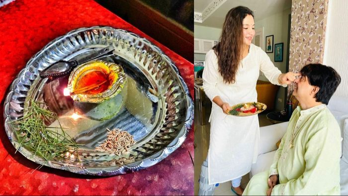 শুভশ্রী ও জিৎ গঙ্গোপাধ্যায়ের ভাইফোঁটার ছবি