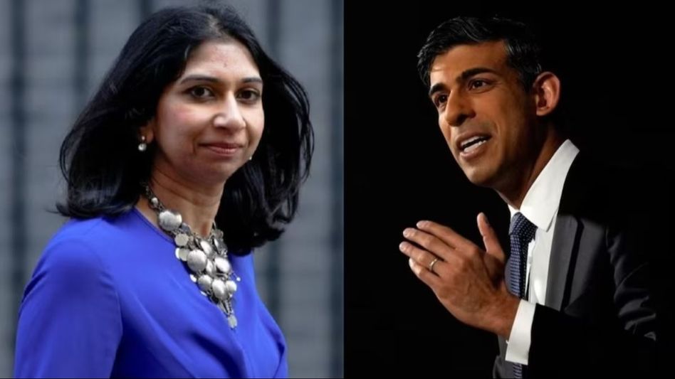 ब्रिटेन के प्रधानमंत्री ऋषि सुनक ने गृहमंत्री को बर्खास्त किया (Photo- Reuters) ब्रिटेन के प्रधानमंत्री ऋषि सुनक ने गृहमंत्री को बर्खास्त किया (Photo- Reuters)
