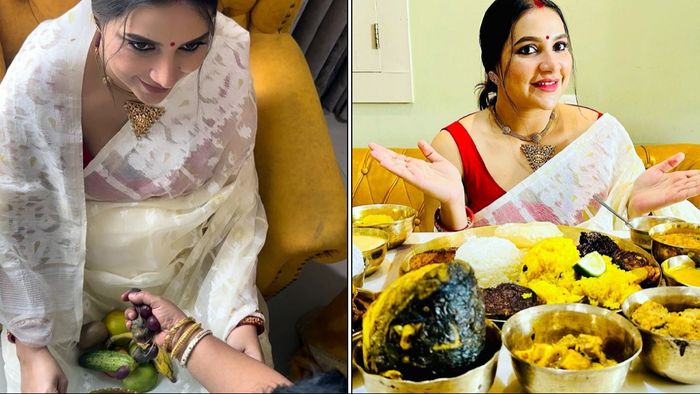 শুভশ্রী গঙ্গোপাধ্যায়ের সাধভক্ষণ অনুষ্ঠান (ছবি: ইনস্টাগ্রাম)