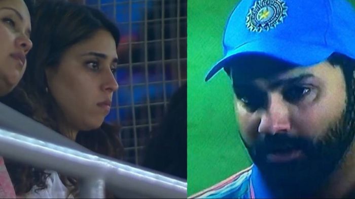 রিতিকা সাজদেহ ও রোহিত শর্মা