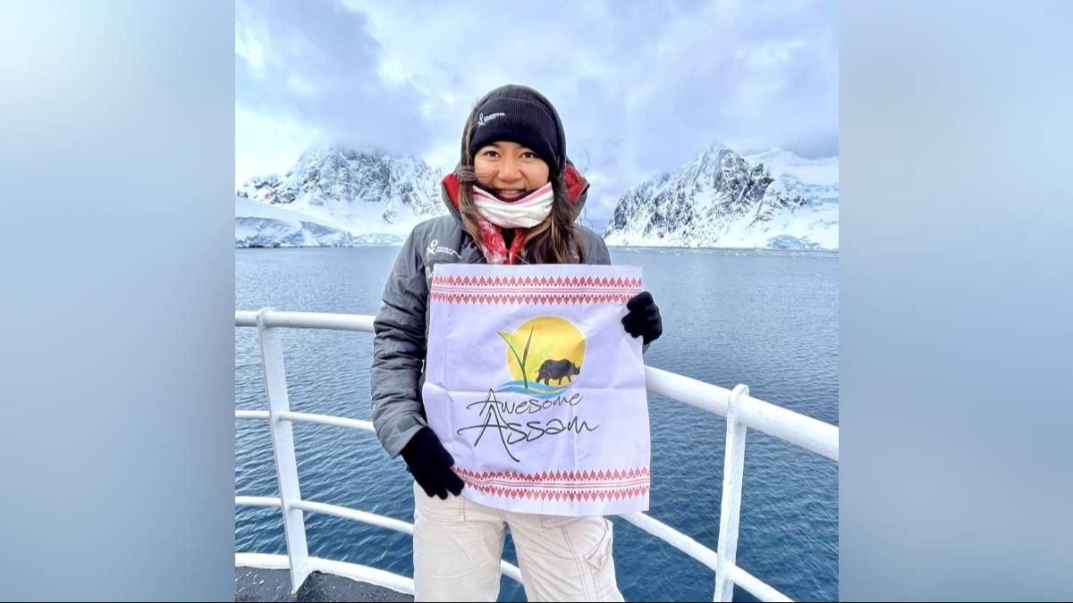 Assam's Priyanka Rajkakati successfully completes voyage to Antarctica Assam's Priyanka Rajkakati successfully completes voyage to Antarctica