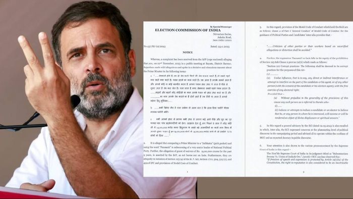 Election Commission issues notice to Rahul Gandhi over 'panauti' and 'pickpocket' jibes at PM Modi