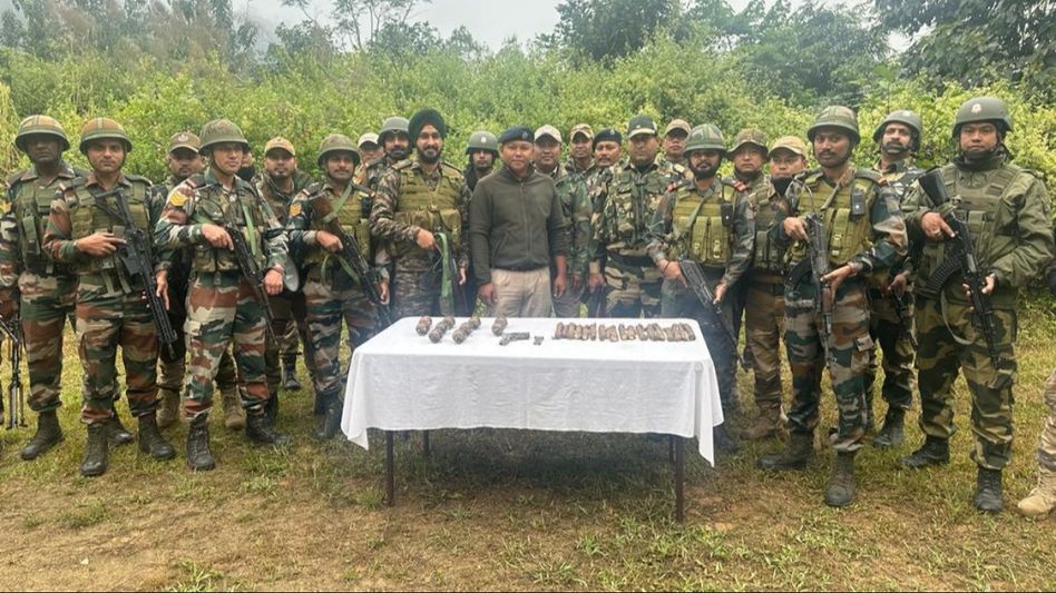 Manipur violence: Security forces destroy four bunkers in Kangpokpi, explosives recovered Manipur violence: Security forces destroy four bunkers in Kangpokpi, explosives recovered
