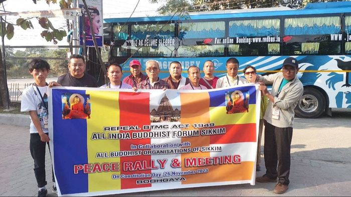 Sikkim chapter of All India Buddhist Forum spearheads peace rally in Bodh Gaya over temple committee composition
