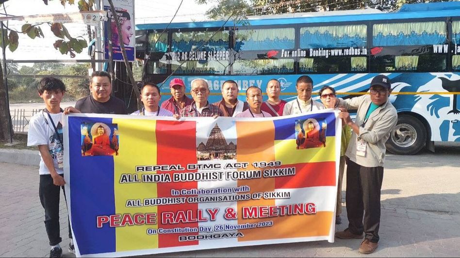 Sikkim chapter of All India Buddhist Forum spearheads peace rally in Bodh Gaya over temple committee composition Sikkim chapter of All India Buddhist Forum spearheads peace rally in Bodh Gaya over temple committee composition