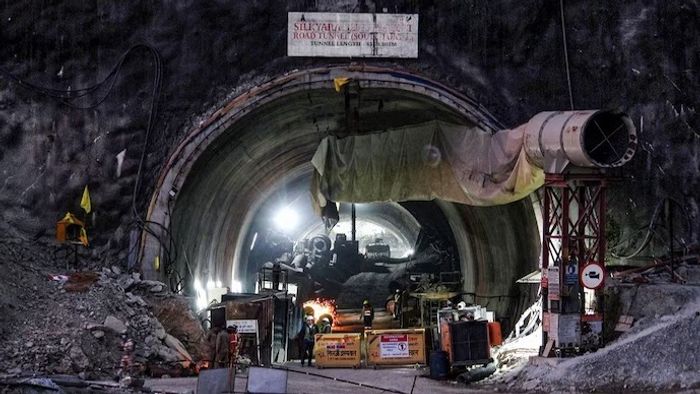 Rescue operation Uttarkashi tunnel auger machine