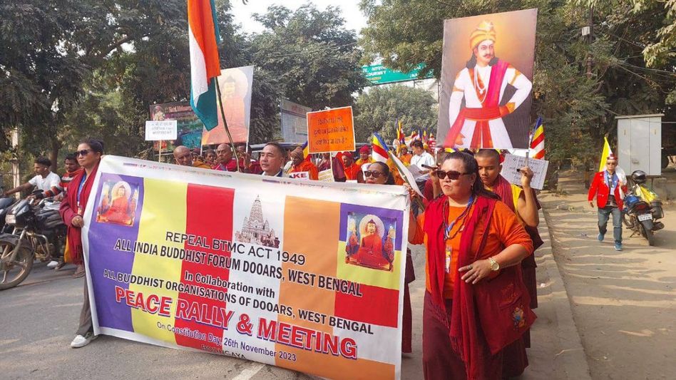 Sikkimese monks take part in peace rally in Bodh Gaya, seek more Buddhist representation in temple committee Sikkimese monks take part in peace rally in Bodh Gaya, seek more Buddhist representation in temple committee