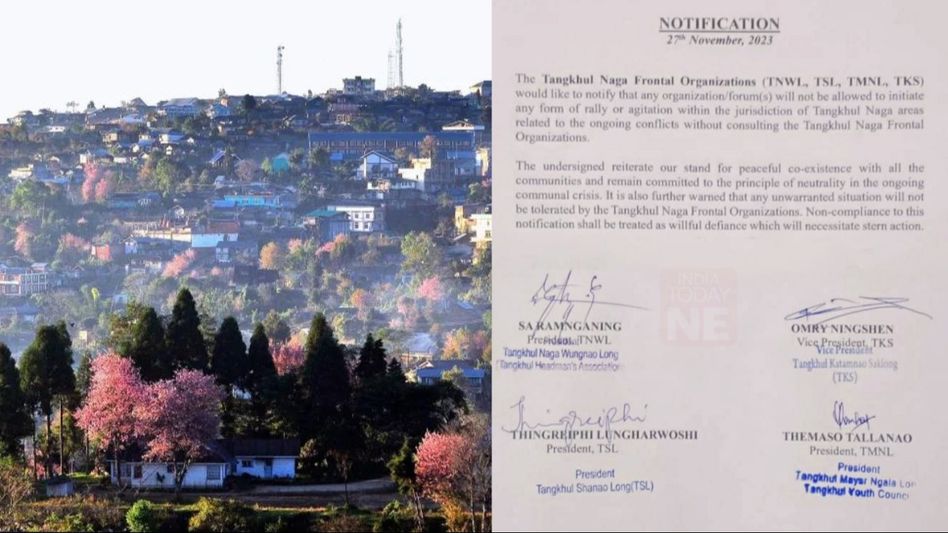 Manipur violence: Tangkhul Naga Frontal Organisations announces no rallies or agitations in Tangkhul areas Manipur violence: Tangkhul Naga Frontal Organisations announces no rallies or agitations in Tangkhul areas