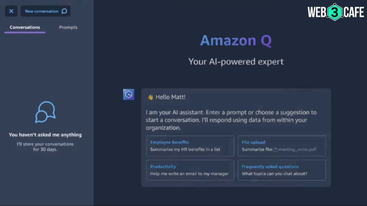 Amazon Q, AI chatbot of AWS