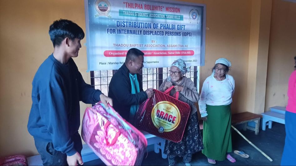 Manipur violence: Thadou Baptist Association Assam extends winter aid to Kuki-Zo IDPs in state Manipur violence: Thadou Baptist Association Assam extends winter aid to Kuki-Zo IDPs in state