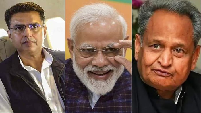 সচিন পাইলট, নরেন্দ্র মোদী ও অশোক গেহলত