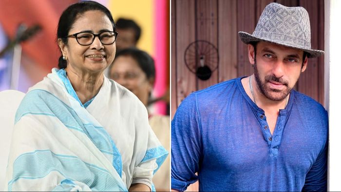 মমতা বন্দ্যোপাধ্যায় ও সলমন খান (ছবি: ফেসবুক)