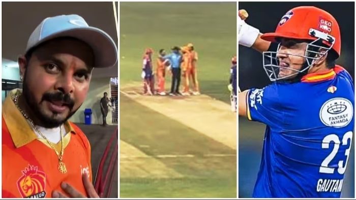 গৌতম গম্ভীর-এস শ্রীসন্থের তুমুল ঝগড়া