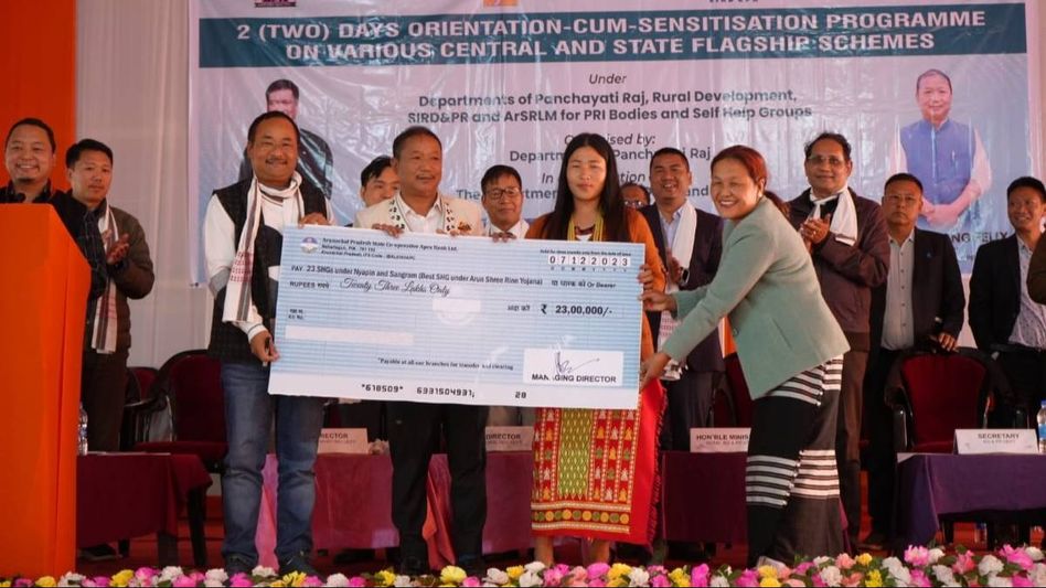 Arunachal: Minister Bamang Felix boosts Nyapin SHGs with financial aid Arunachal: Minister Bamang Felix boosts Nyapin SHGs with financial aid