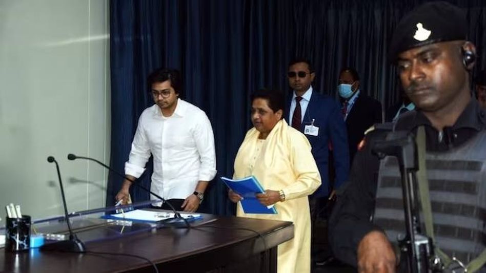 BSP chief Mayawati names nephew, Akash Anand, as her successor BSP chief Mayawati names nephew, Akash Anand, as her successor