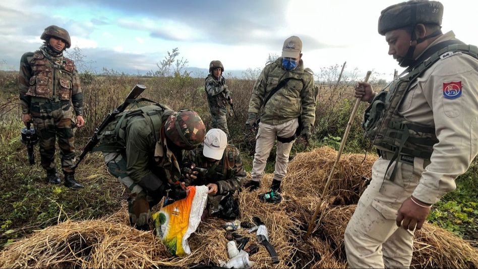 Manipur violence: Huge cache of arms and ammunition seized in Thoubal District Manipur violence: Huge cache of arms and ammunition seized in Thoubal District