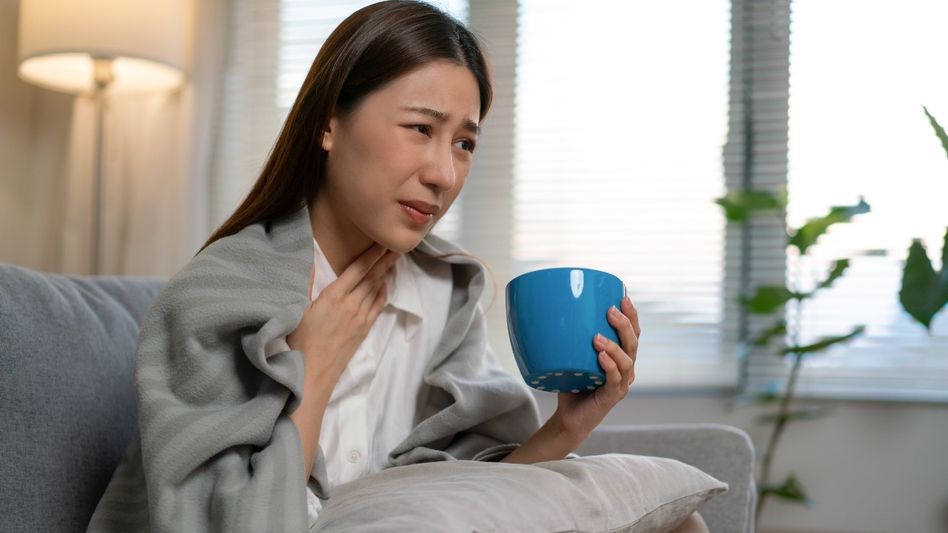 This "silent reflux" condition, wherein stomach acids travel to the throat, is often undiagnosed. (Photo: Getty Images) This "silent reflux" condition, wherein stomach acids travel to the throat, is often undiagnosed. (Photo: Getty Images)