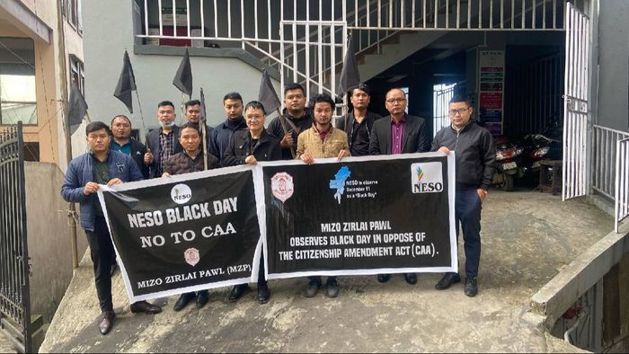 Mizo Student Association joins northeast in marking 'Black Day' against Citizenship Amendment Bill