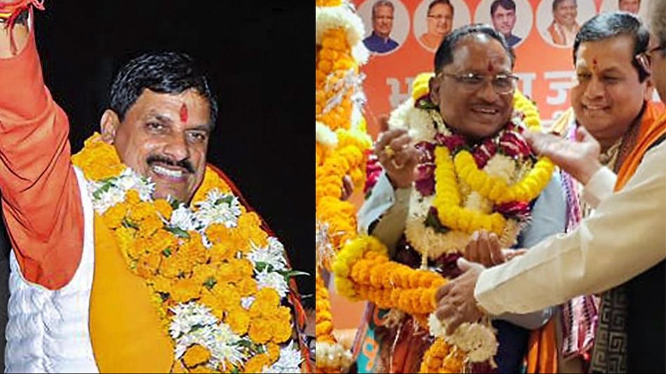 New Madhya Pradesh, Chhattisgarh CMs to take oath today New Madhya Pradesh, Chhattisgarh CMs to take oath today