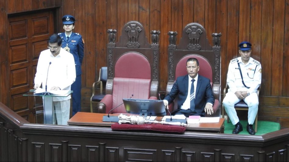 Mizoram Governor addresses the first session of 9th legislative assembly Mizoram Governor addresses the first session of 9th legislative assembly