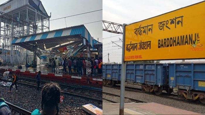 বর্ধমান স্টেশনে দুর্ঘটনা।