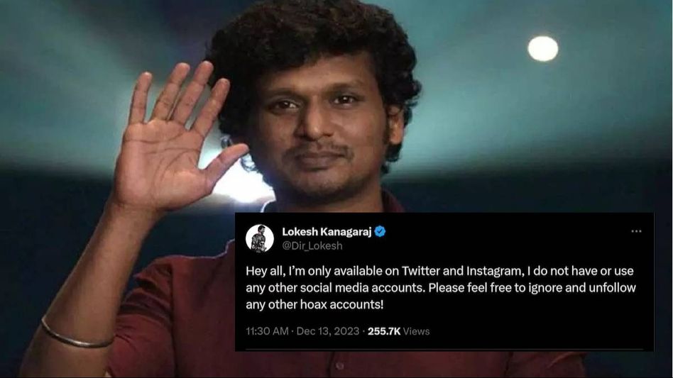 Lokesh Kanagaraj debunks rumours of his Facebook account being hacked Lokesh Kanagaraj debunks rumours of his Facebook account being hacked