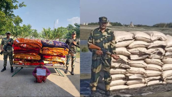 BSF seizes 3537 kgs of sugar and an engine fitted boat on Indo-Bangladesh Border