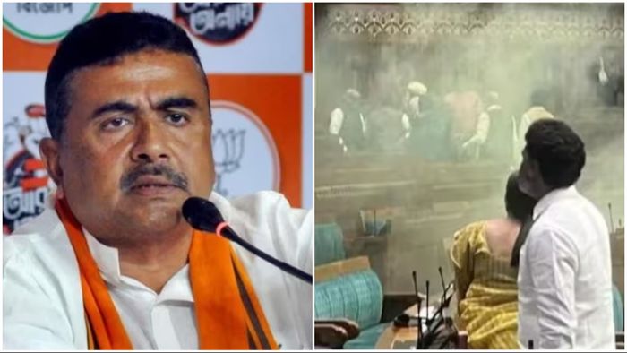 সংসদে রংবোমা হামলায় শুভেন্দু অধিকারী