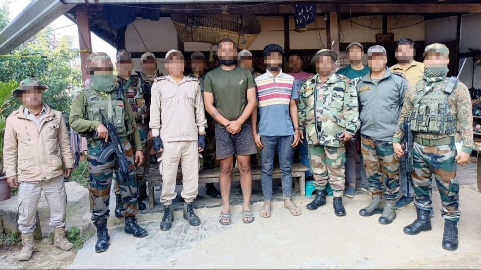 Manipur: Assam Rifles rescues abducted labourers in Tamenglong District Manipur: Assam Rifles rescues abducted labourers in Tamenglong District