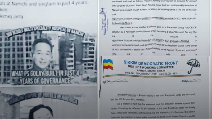 Sikkim: SDF files complaint against SKM's 'Rajiv Rai' for spreading falsehoods on social media