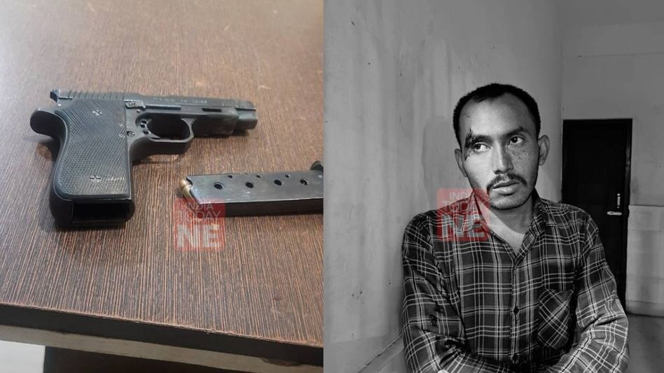 Assam: One person with pistol arrested over extortion charges in Sivasagar district Assam: One person with pistol arrested over extortion charges in Sivasagar district