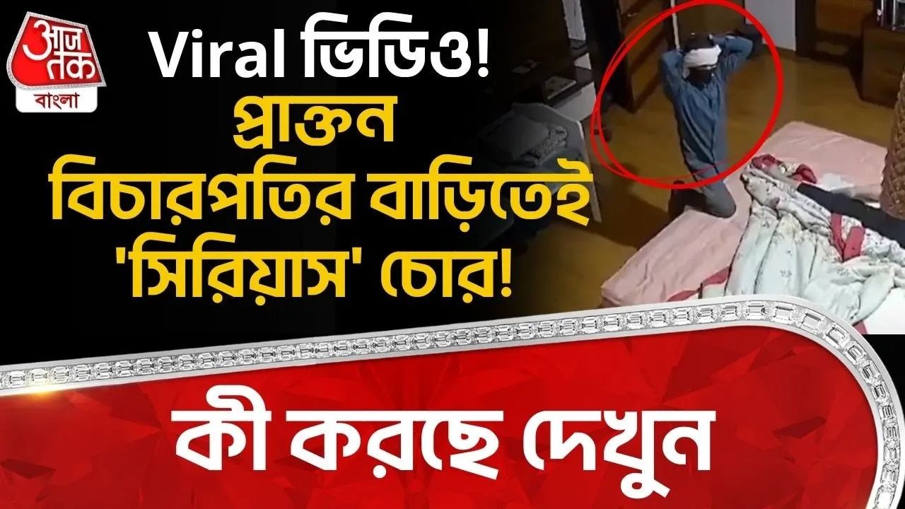 Indore Robbery Caught: Viral ভিডিও! প্রাক্তন বিচারপতির বাড়িতেই 'সিরিয়াস' চোর! কী করছে দেখুন