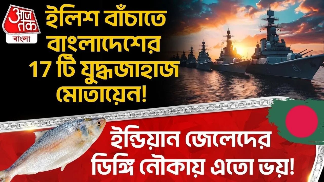 Bangladesh Hilsa: ইলিশ বাঁচাতে Bangladesh র17টি যুদ্ধজাহাজ মোতায়েন! ইন্ডিয়ান জেলেদের ডিঙ্গি নৌকায় এতো ভয়!