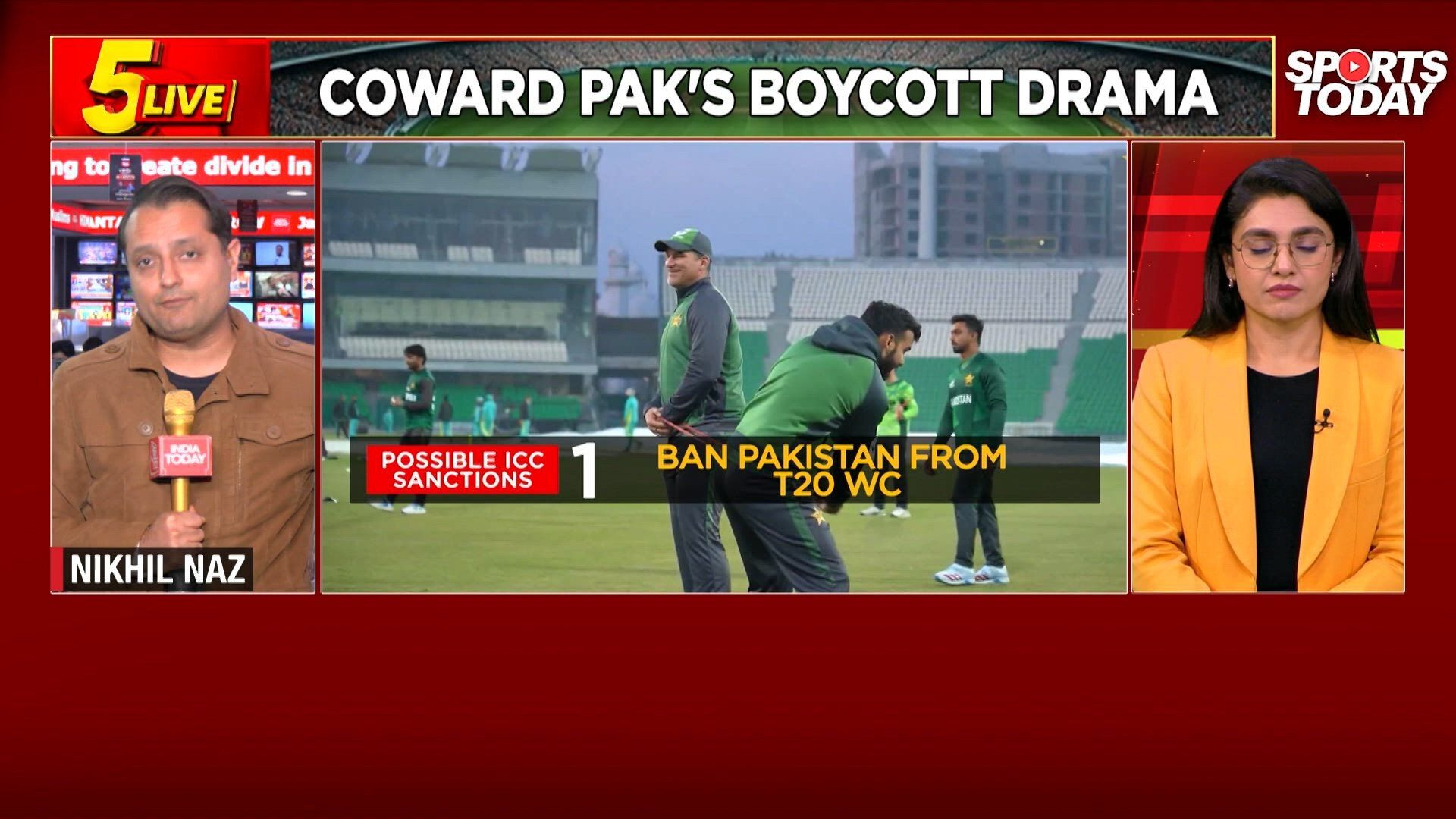 Pakistani boycott of India cricket match and ICC guidelines