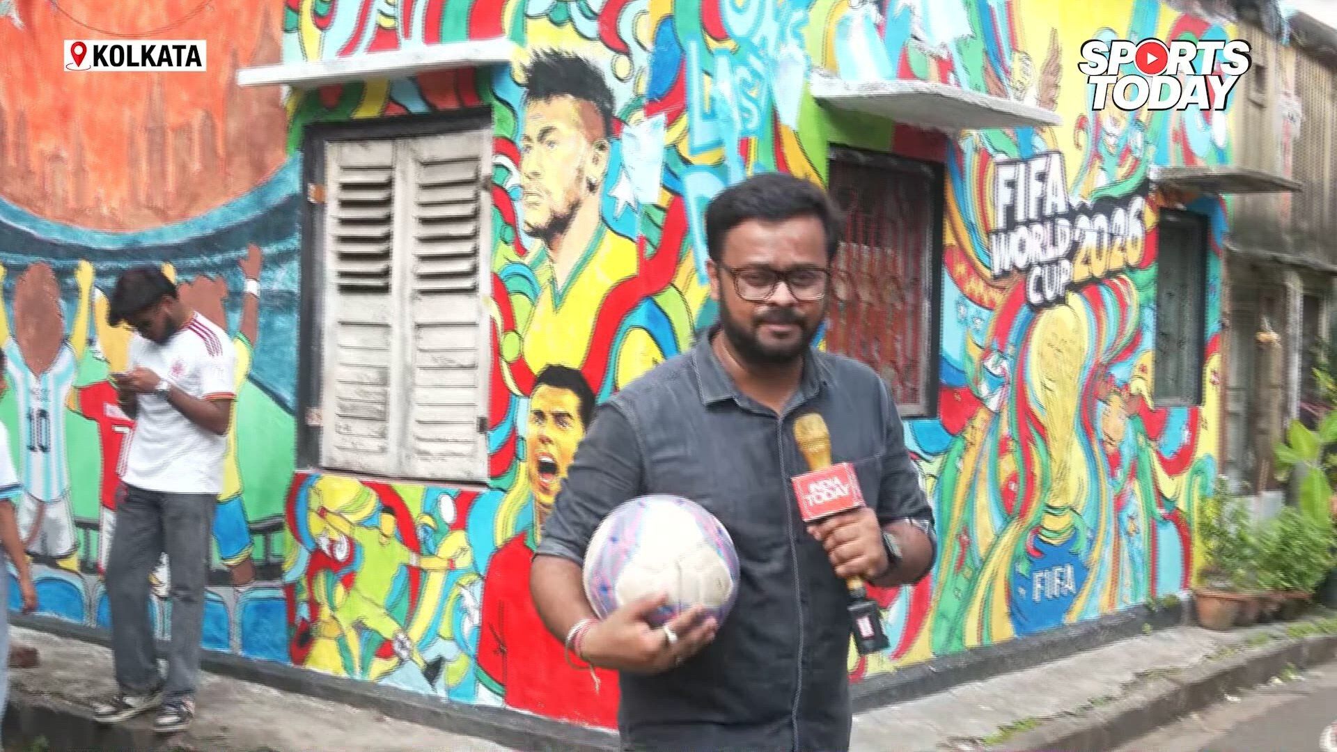 Fifa World Cup excitement in Kolkata's ganapati se