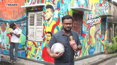 FIFA World Cup fever grips Kolkata as Ganapati Seva Dal paints streets with football legends Fifa World Cup excitement in Kolkata's ganapati seva dal