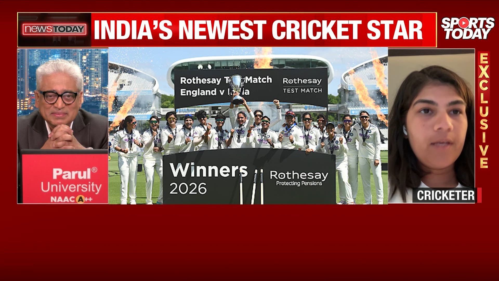 first Indian woman to score a century at Lord's in test match