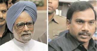 मनमोहन सिंह और ए. राजा