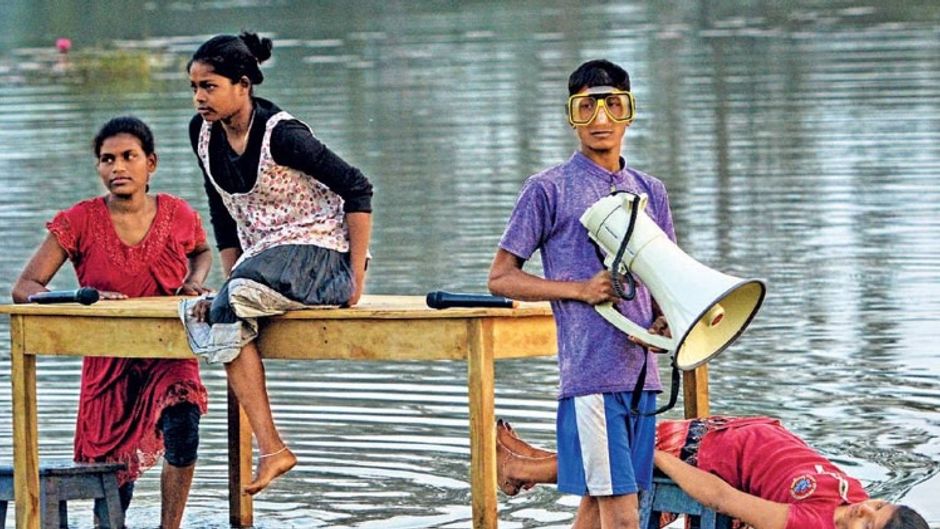 रिहर्सलः पानी में जिंदगी नृत्य नाटिका का