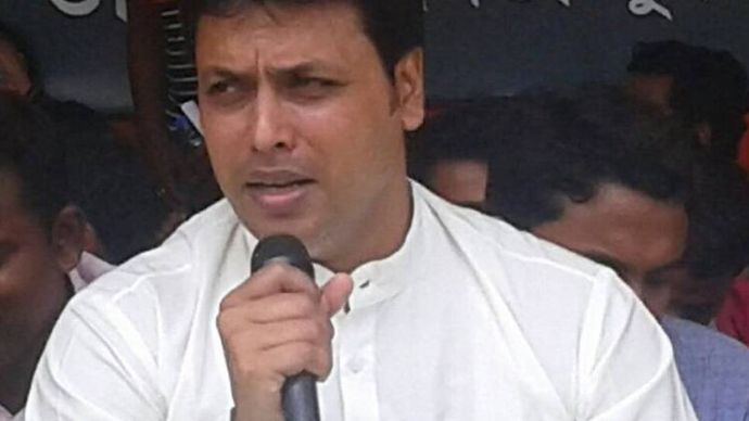 त्रिपुरा के मु्ख्यमंत्री बिप्लव देव