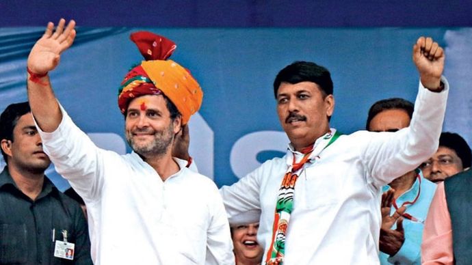 नए तेवर चुनाव प्रचार के दौरान राहुल के साथ अमित चावड़ा