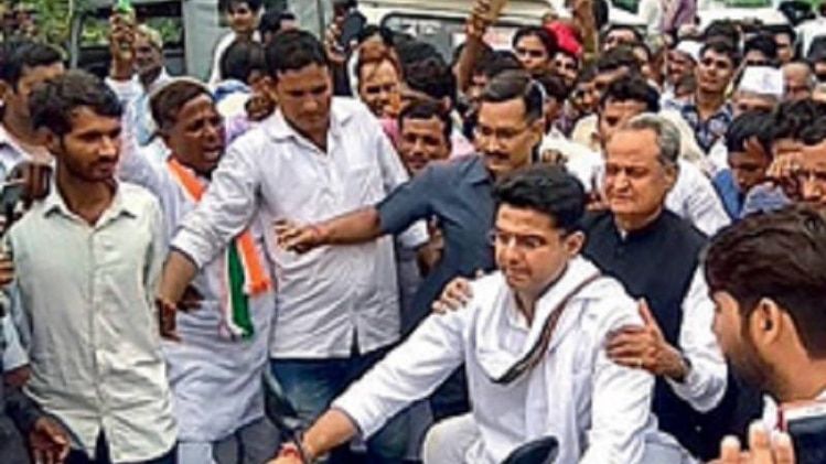 सचिन पायलट और अशोक गहलोत 
