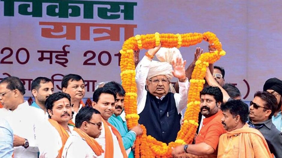 दांव पर कोरबाः जिले में अटल विकास यात्रा के दौरान रमन सिंह