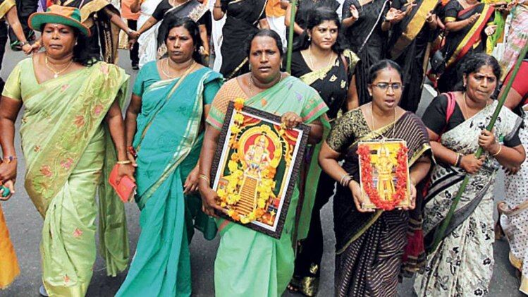 भगवान के सैनिक? तिरुअनंतपुरम में 15 अक्तूबर को प्रदर्शनकारी